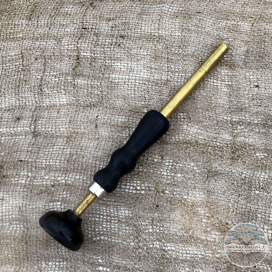 Palm Inoculation Tool for Mushroom Sawdust Spawn
